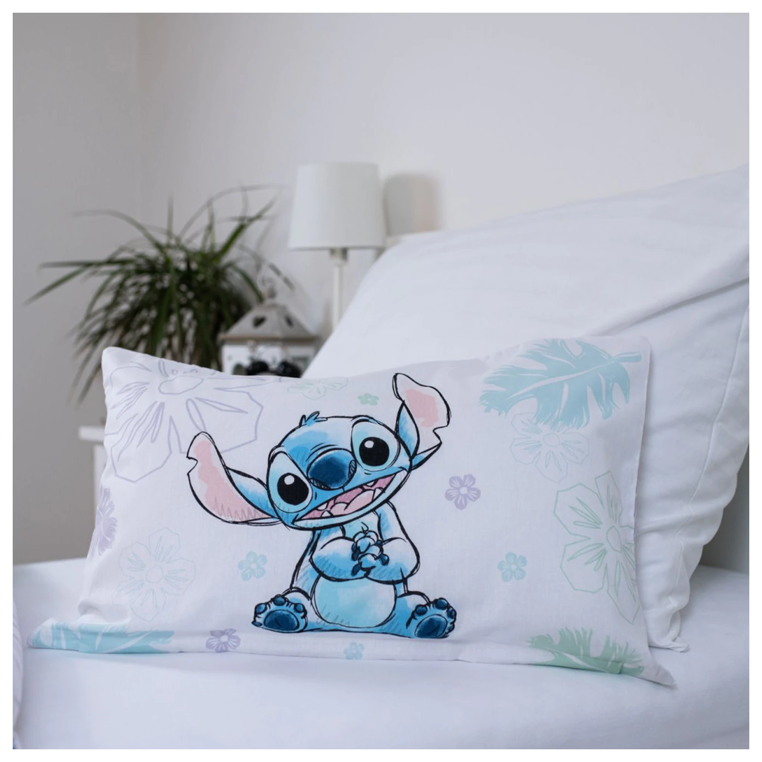 Disney Stitch Ohana bílý dětský povlak na peřinu fotografii produktu