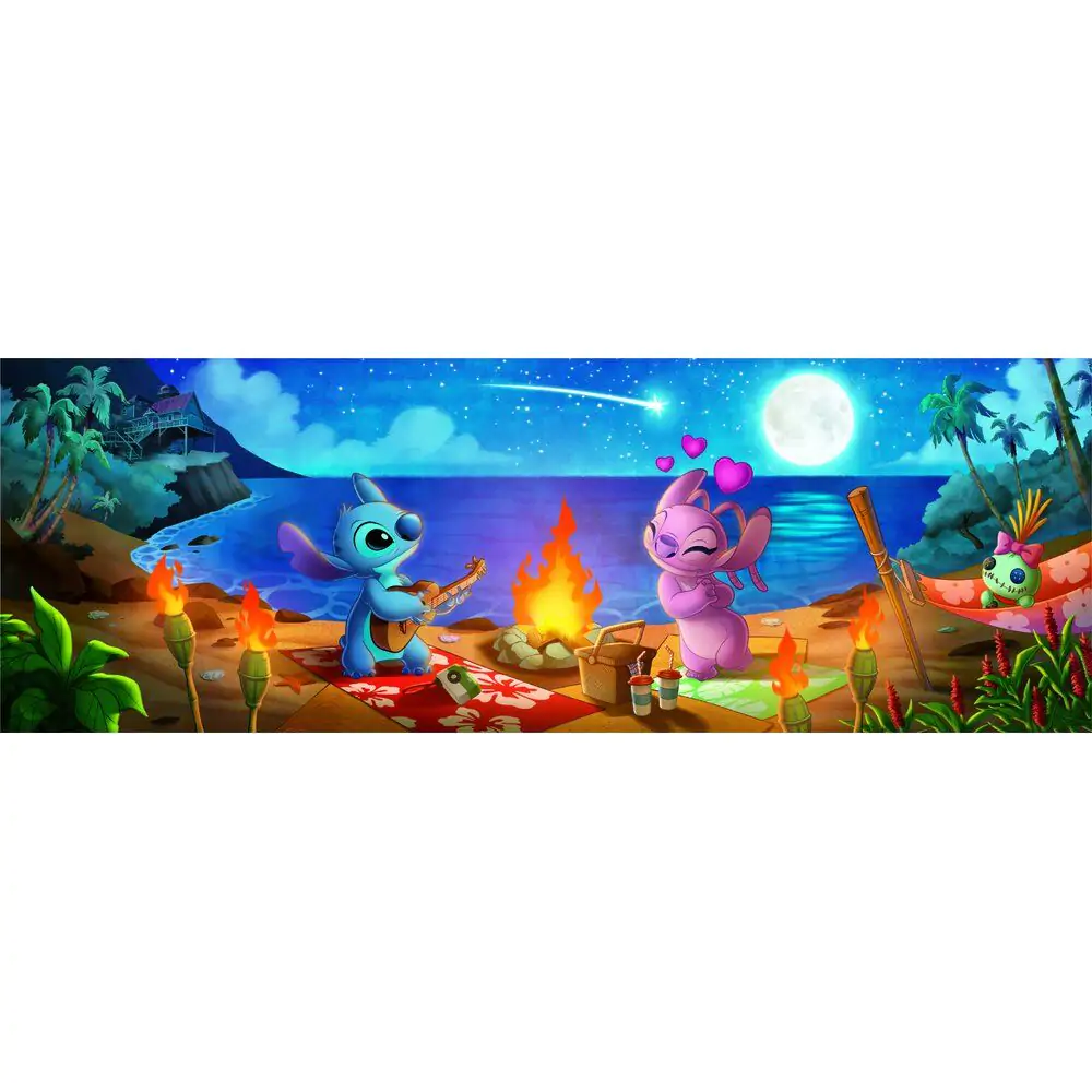 Disney Stitch Panorama puzzle 1000 dílků fotografii produktu