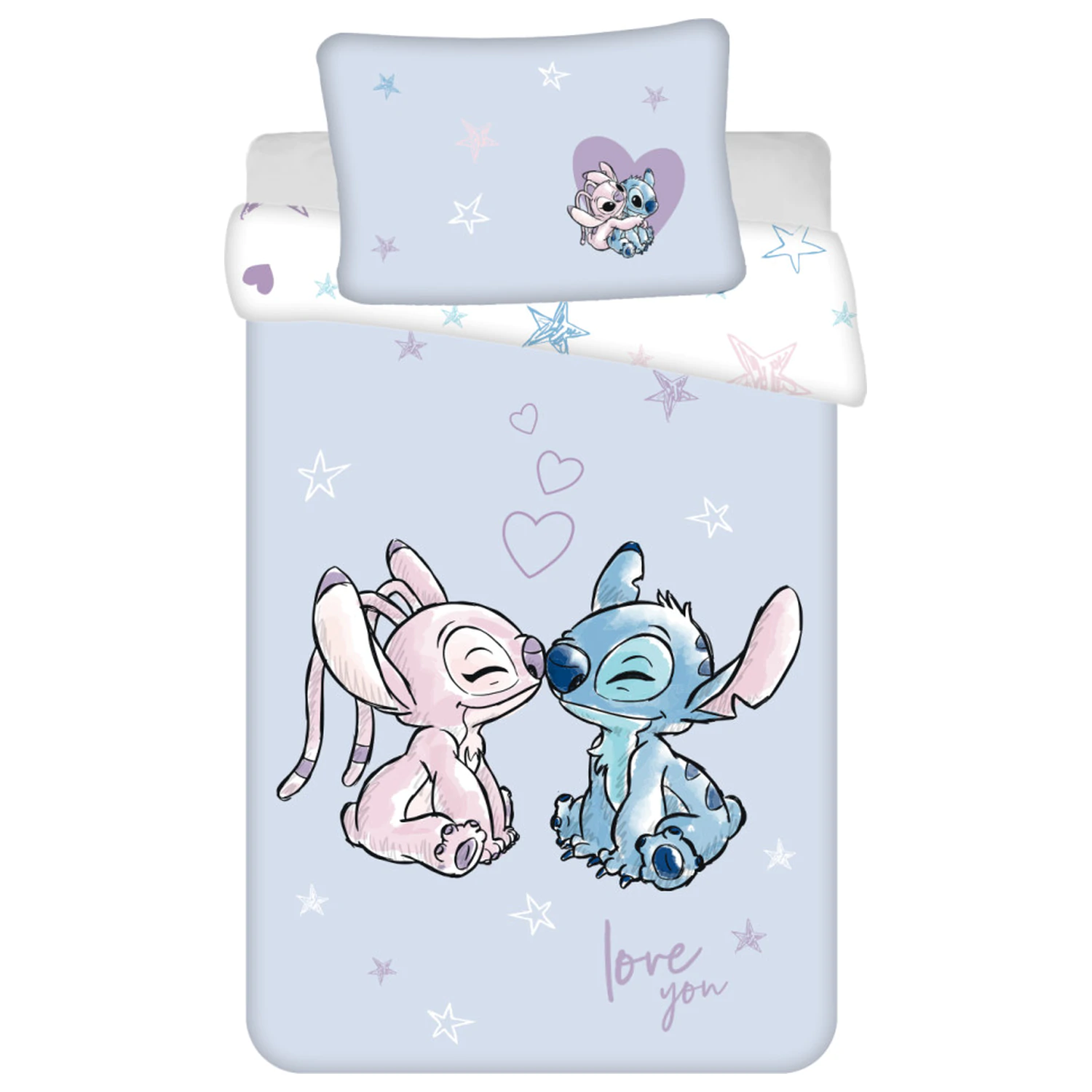 Disney Stitch fialový dětský povlak na peřinu fotografii produktu