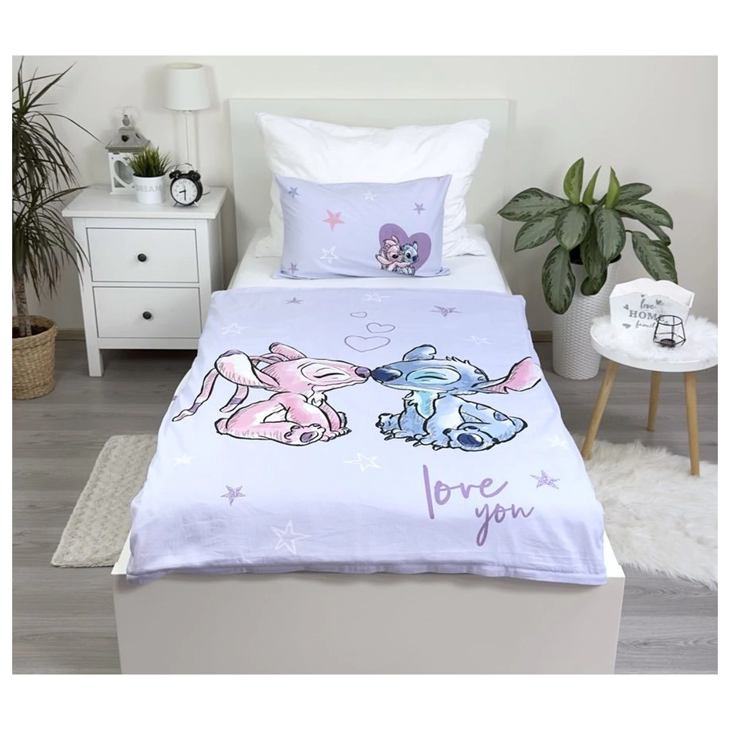 Disney Stitch fialový dětský povlak na peřinu fotografii produktu