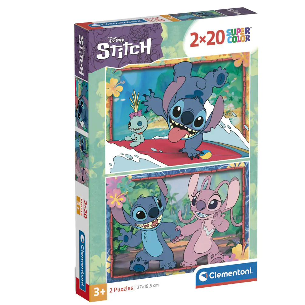 Disney Stitch puzzle 2x20 dílků fotografii produktu