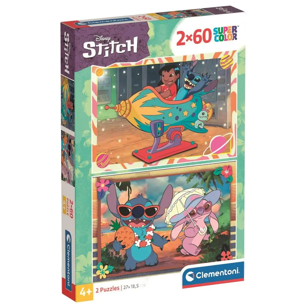 Disney Stitch puzzle 2x60 dílků fotografii produktu