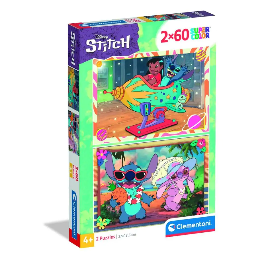 Disney Stitch puzzle 2x60 dílků fotografii produktu