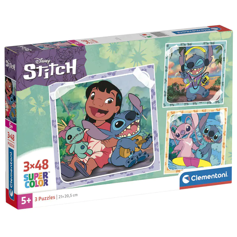 Disney Stitch puzzle 3x48 dílků fotografii produktu