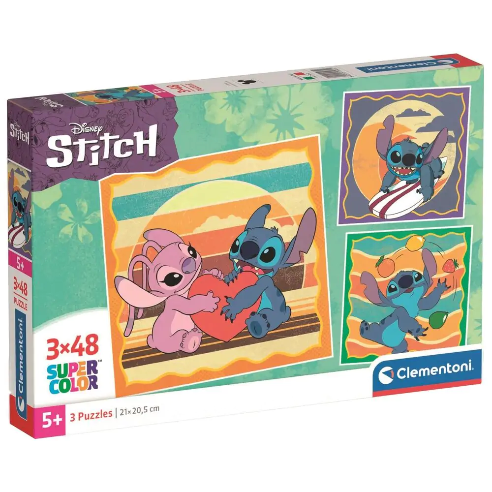 Disney Stitch puzzle 3x48 dílků fotografii produktu