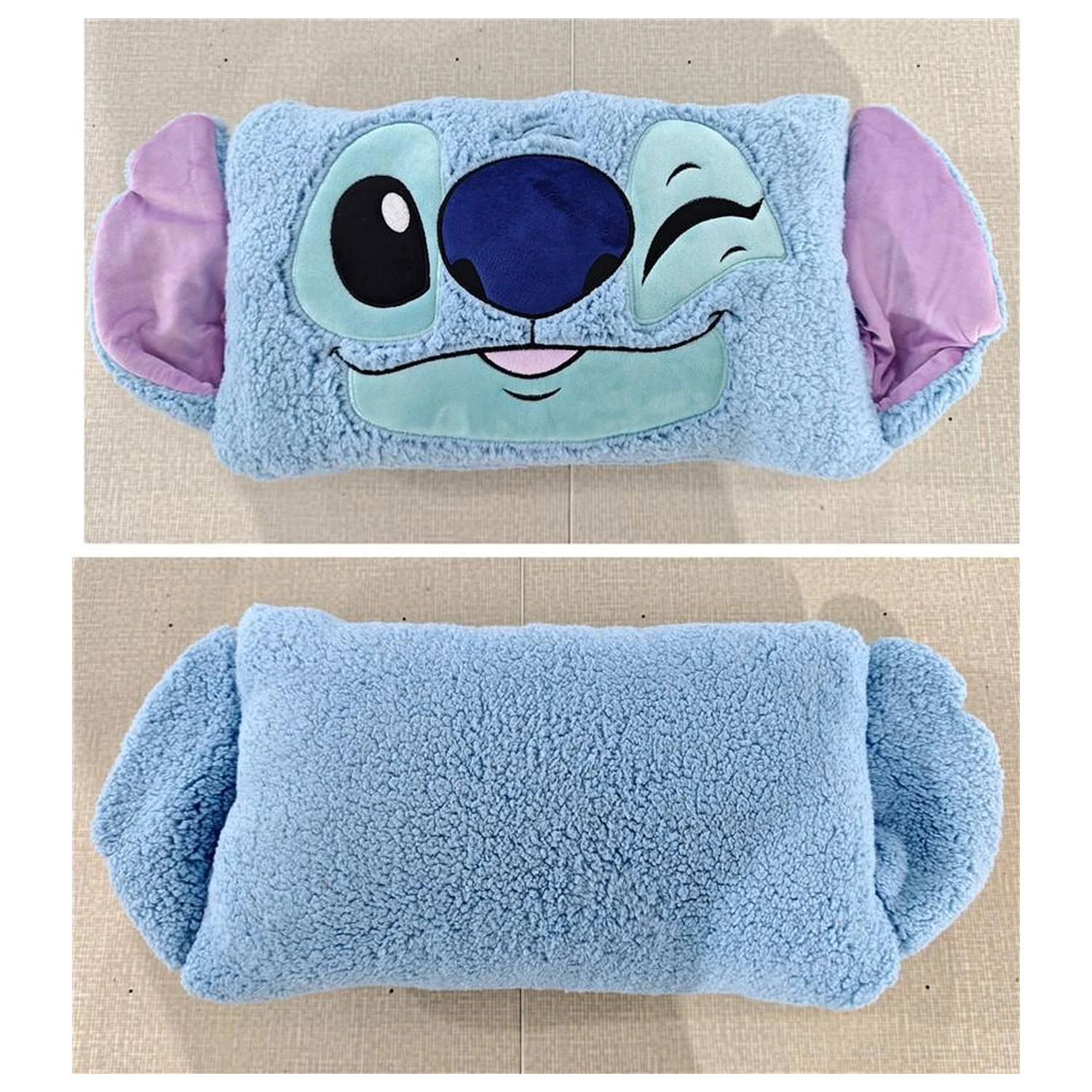 DISNEY Stitch Sherpa Polštář 35x38cm fotografii produktu
