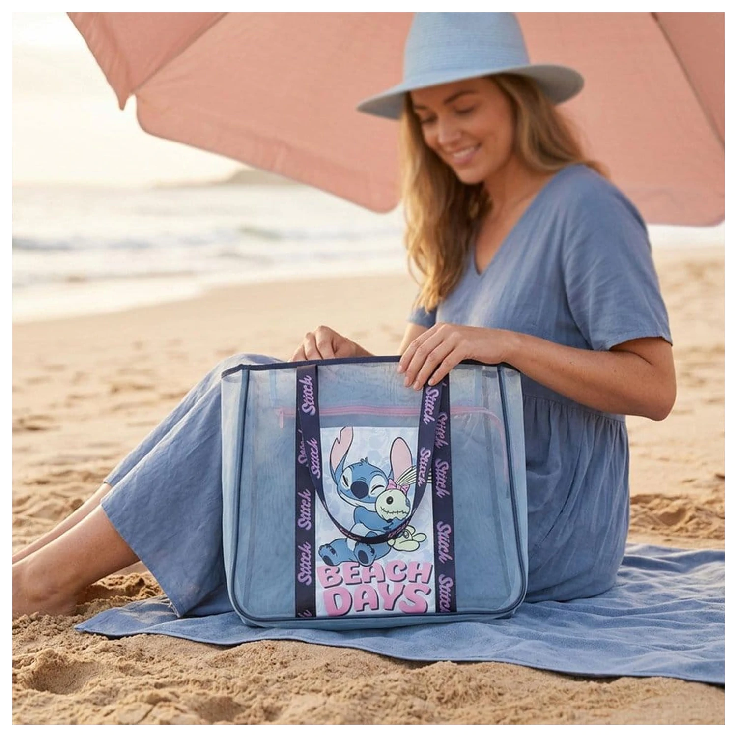 Disney Stitch prémiová plážová taška fotografii produktu