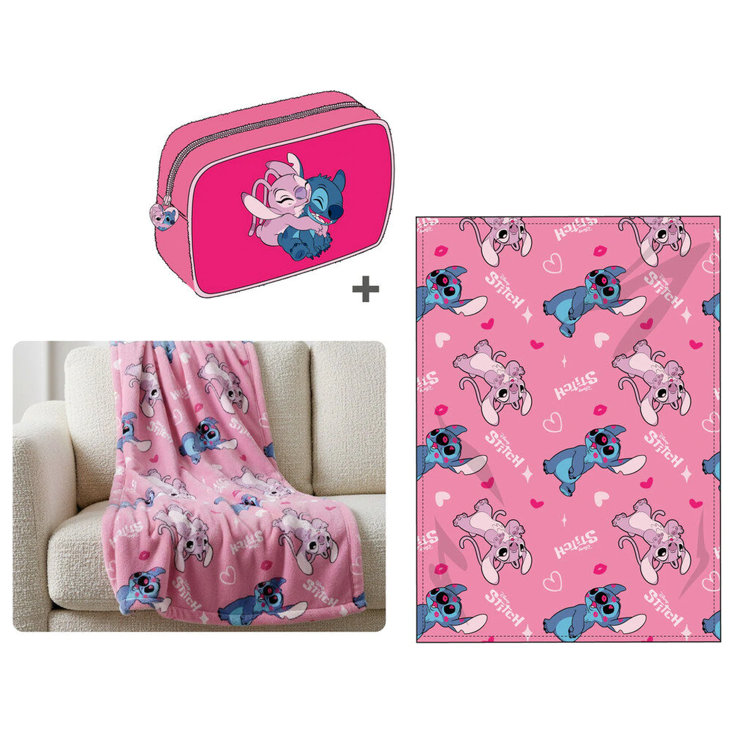 Disney Stitch sada deka + povlak 100x140cm fotografii produktu