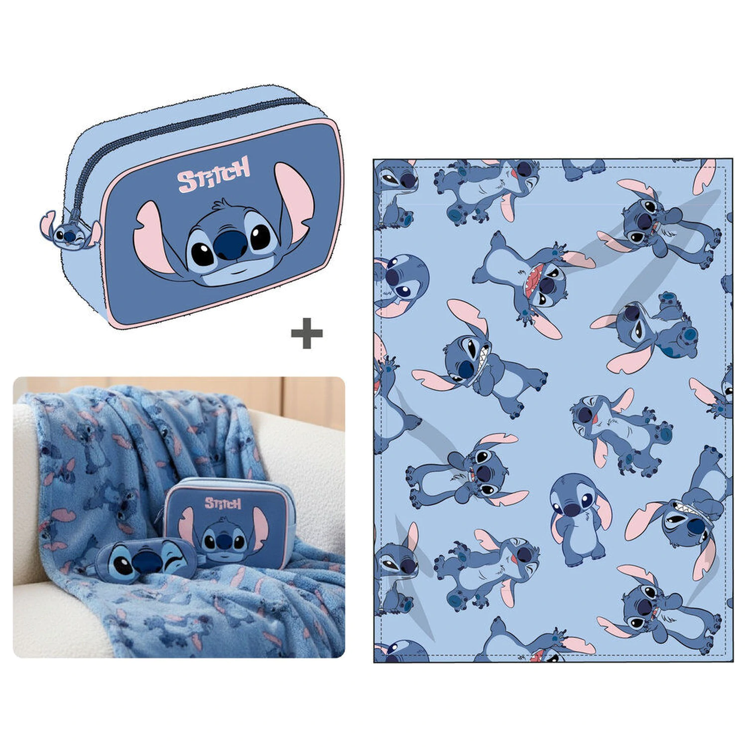 Disney Stitch sada deka + povlak 100x140cm fotografii produktu
