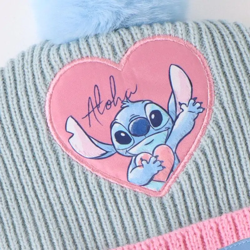 Disney Stitch zimní set tunelová šála čepice rukavice fotografii produktu