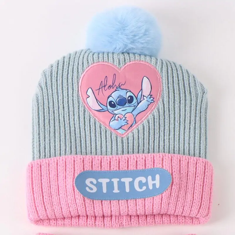 Disney Stitch zimní set tunelová šála čepice rukavice fotografii produktu
