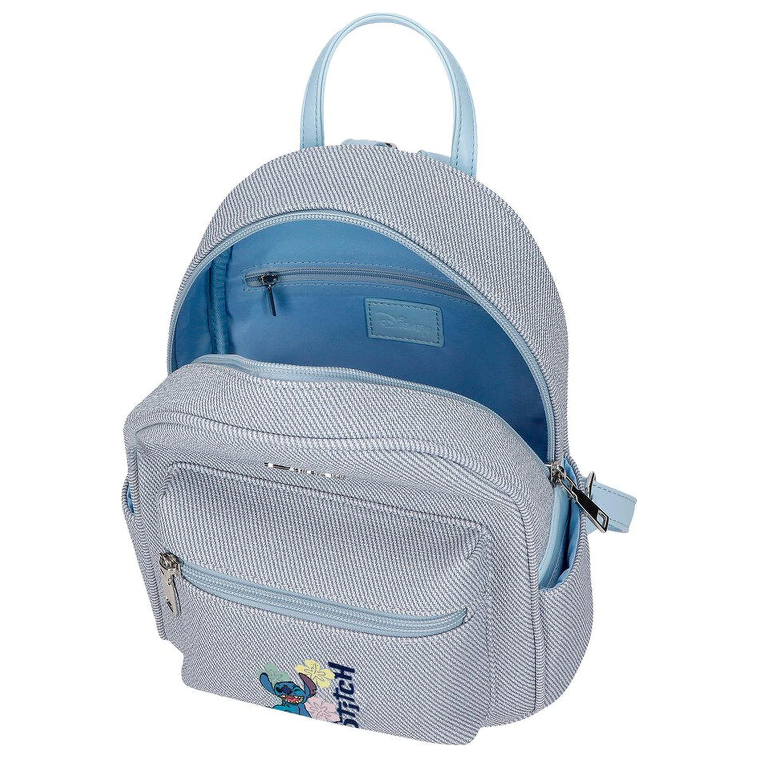 Disney Stitch Tiki walking batoh denim 23cm fotografii produktu