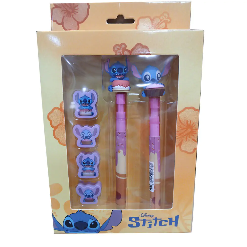 Disney Stitch Pero + Tužka + Balení 4 gum fotografii produktu