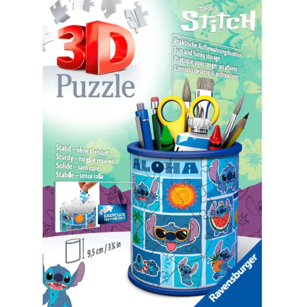Disney Stitch držáky na tužky 3D puzzle 54 ks fotografii produktu