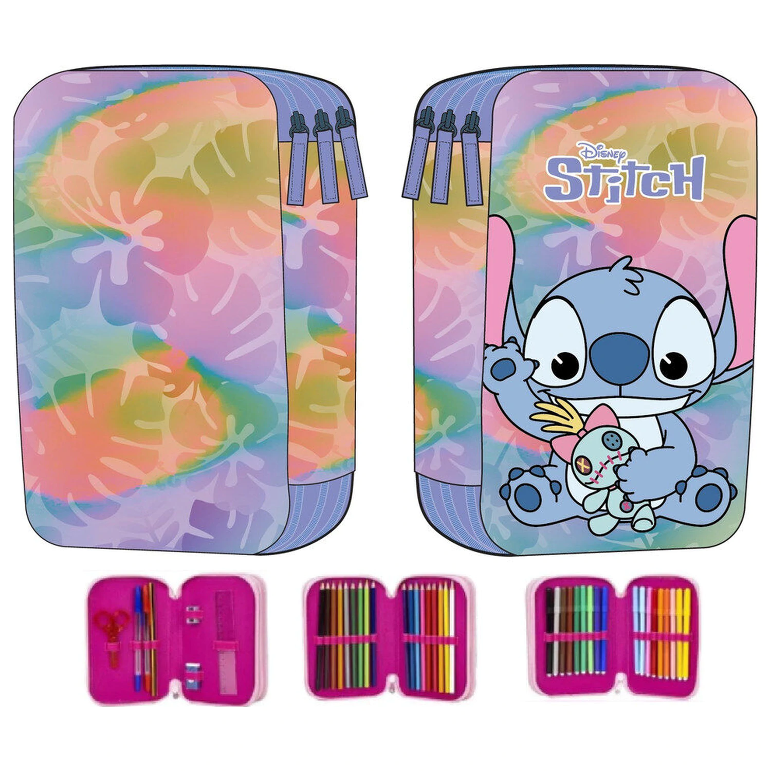 Disney Stitch trojitý penál fotografii produktu