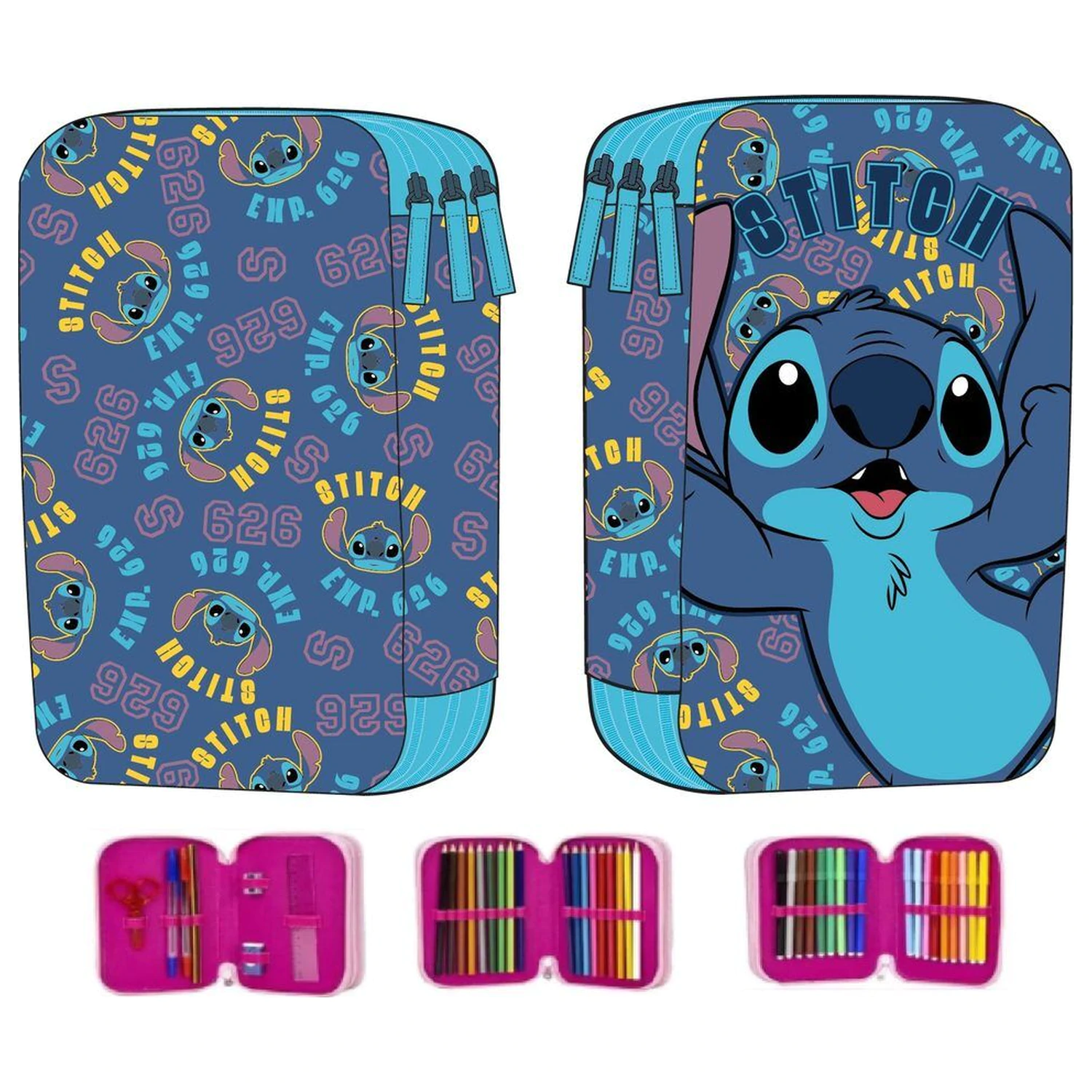 Disney Stitch trojitý penál fotografii produktu