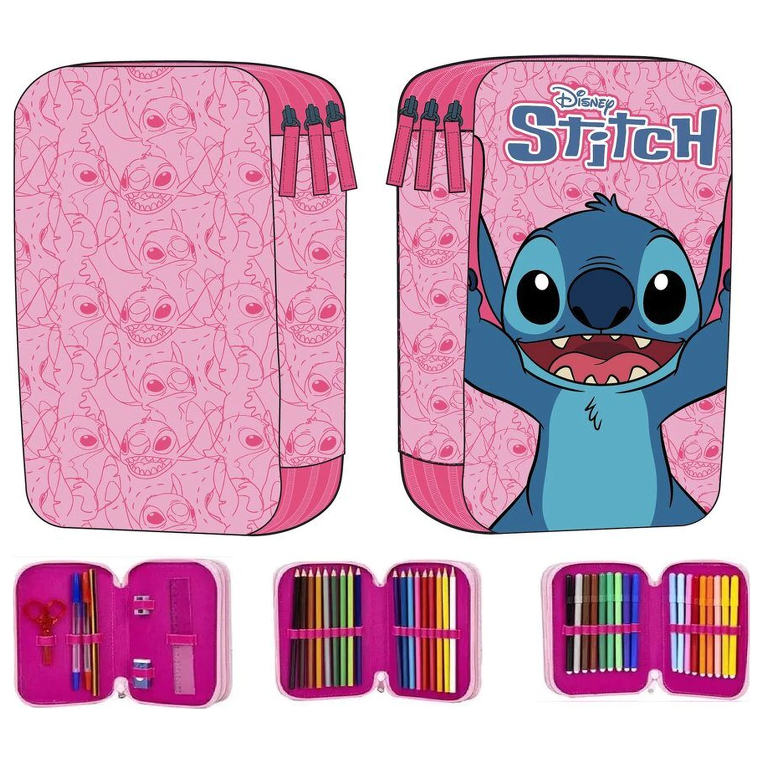 Disney Stitch trojitý penál fotografii produktu