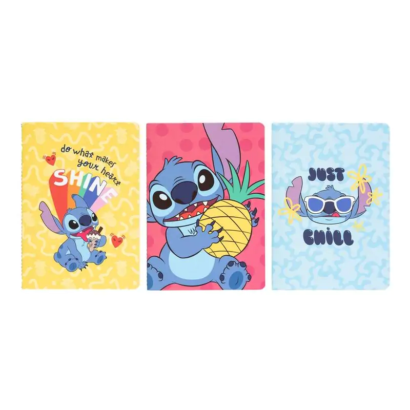 Disney Stitch Tropical balení 3 A5 zápisníky fotografii produktu