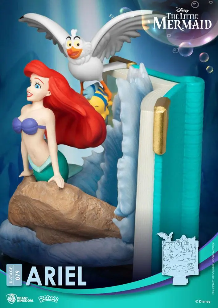Disney Story Book Series D-Stage PVC Diorama Ariel 15 cm fotografii produktu