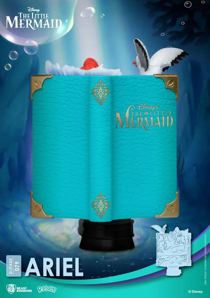 Disney Story Book Series D-Stage PVC Diorama Ariel 15 cm fotografii produktu