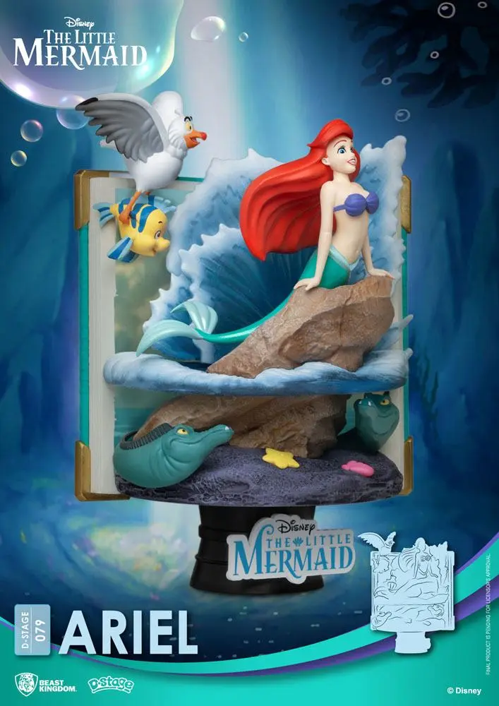 Disney Story Book Series D-Stage PVC Diorama Ariel 15 cm fotografii produktu