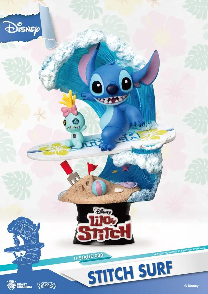 Disney Summer Series D-Stage PVC Diorama Stitch Surf 15 cmDisney Letní Série D-Stage PVC Diorama Stitch Surf 15 cm fotografii produktu