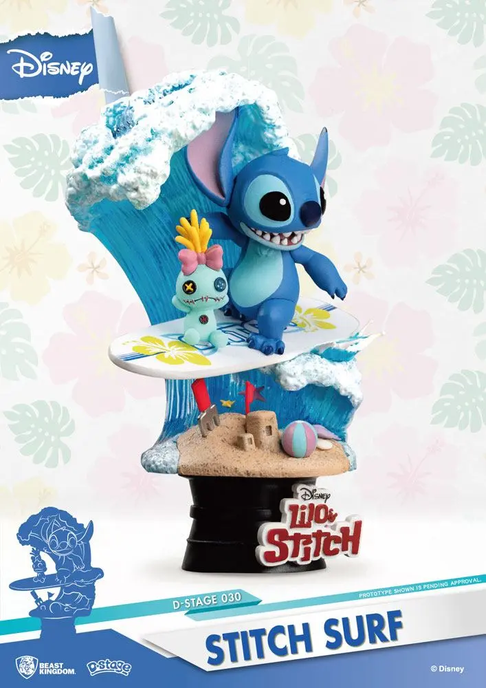 Disney Summer Series D-Stage PVC Diorama Stitch Surf 15 cmDisney Letní Série D-Stage PVC Diorama Stitch Surf 15 cm fotografii produktu