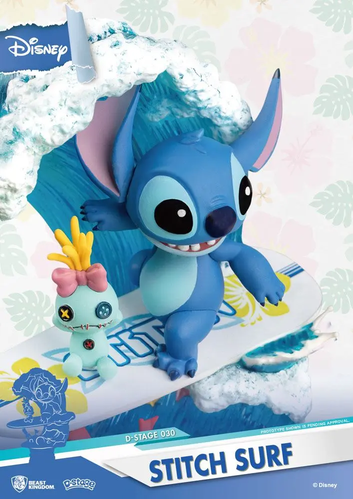 Disney Summer Series D-Stage PVC Diorama Stitch Surf 15 cmDisney Letní Série D-Stage PVC Diorama Stitch Surf 15 cm fotografii produktu