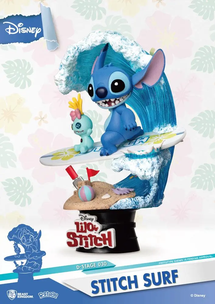 Disney Summer Series D-Stage PVC Diorama Stitch Surf 15 cmDisney Letní Série D-Stage PVC Diorama Stitch Surf 15 cm fotografii produktu