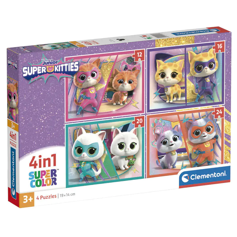 Disney SuperKitties puzzle 12-16-20-24 dílků fotografii produktu