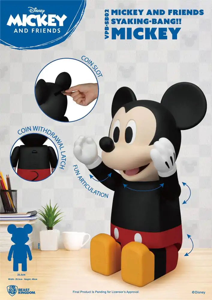 Disney Syaing Bang vinylová pokladnička Mickey a přátelé Mickey 48 cm fotografii produktu