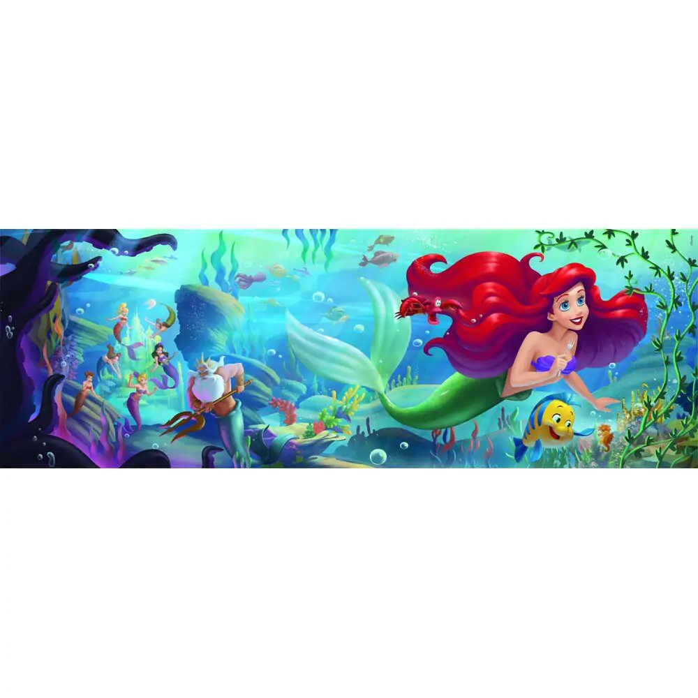 Disney The Little Mermaid panoramatické puzzle 1000ks fotografii produktu