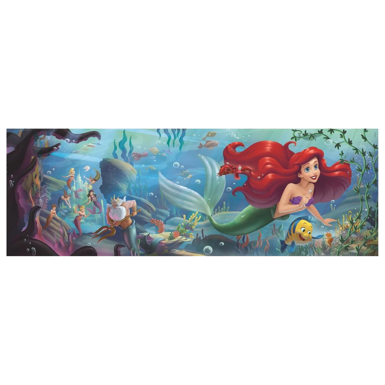 Disney The Little Mermaid panoramatické puzzle 1000ks fotografii produktu