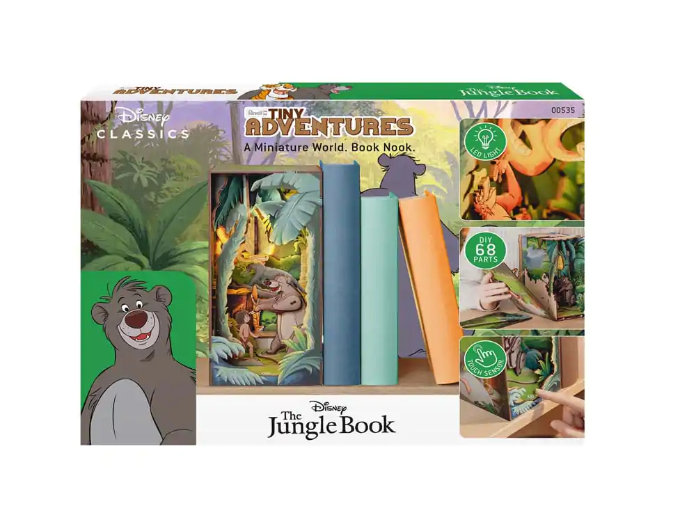 Disney Tiny Adventures Book Nook Mini diorama The Jungle Book 23 cm fotografii produktu