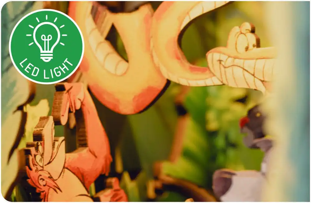 Disney Tiny Adventures Book Nook Mini diorama The Jungle Book 23 cm fotografii produktu