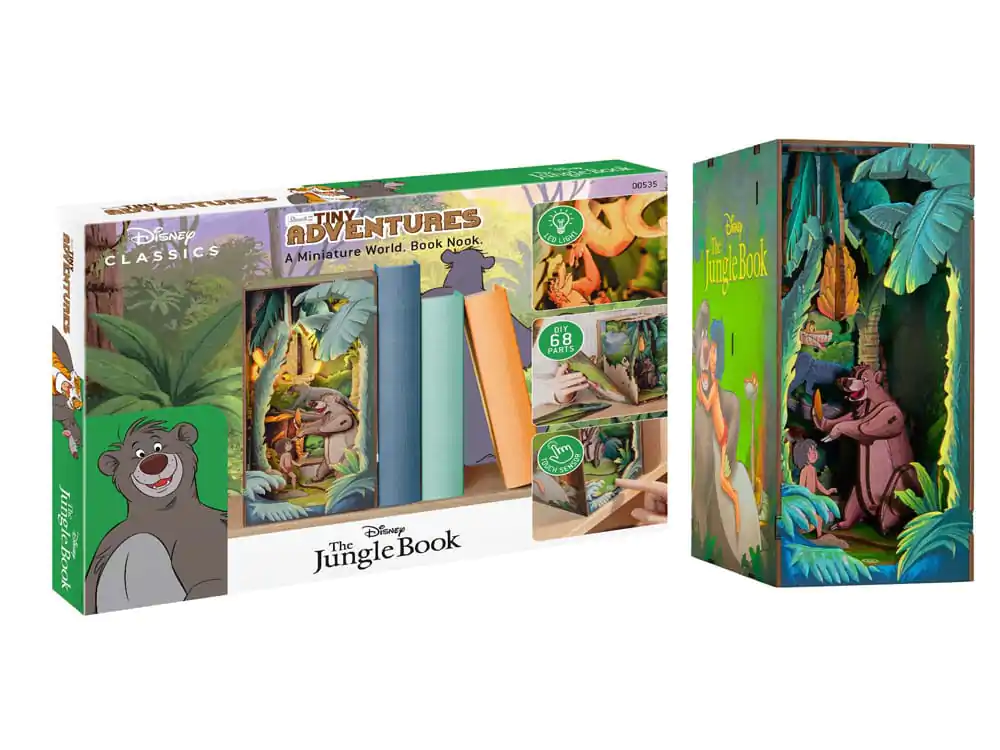 Disney Tiny Adventures Book Nook Mini diorama The Jungle Book 23 cm fotografii produktu