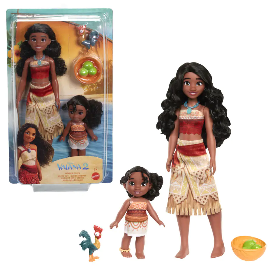 Disney Vaiana Moana 2 Vaiana & Simea blistr 2 panenky fotografii produktu