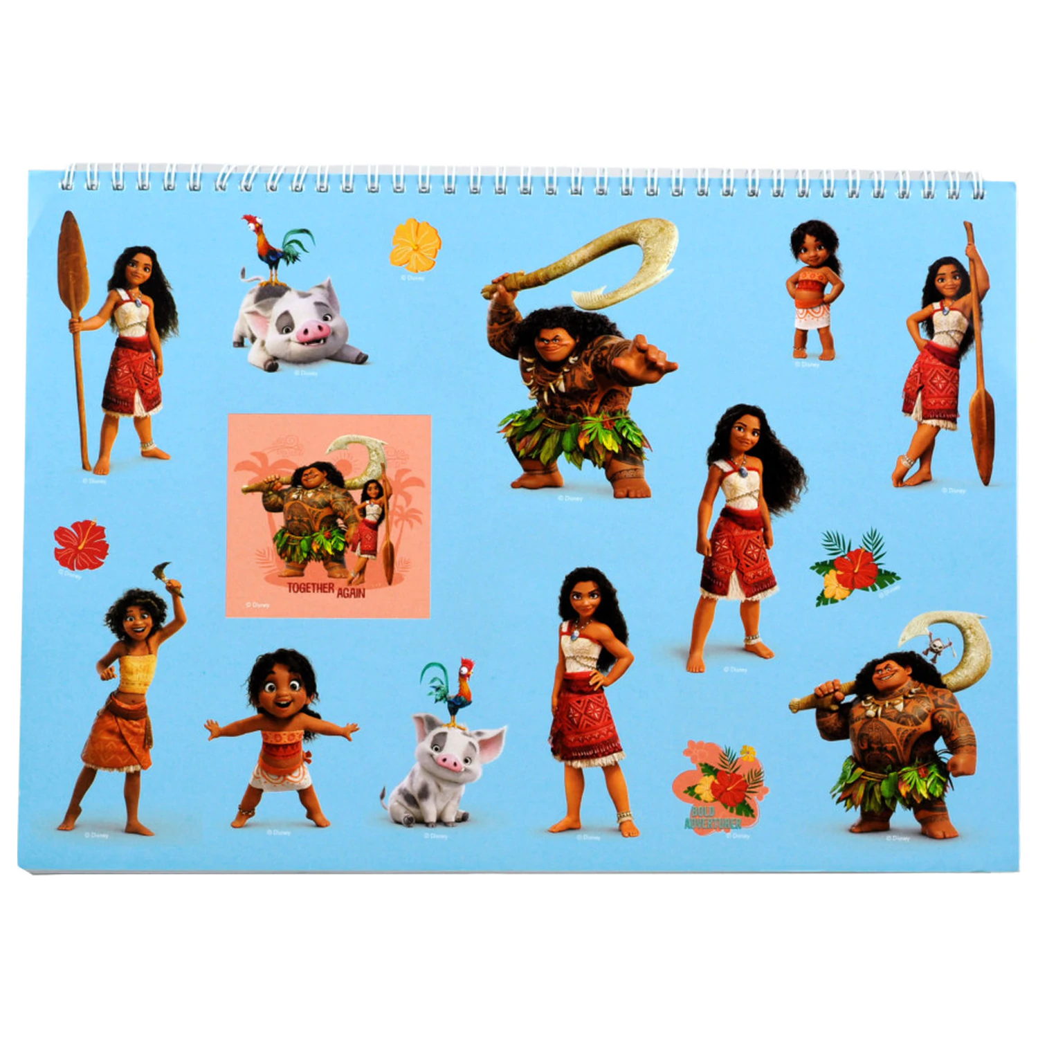 Disney Moana Together Again A/4 spirálový skicák 40 listů se samolepkami fotografii produktu