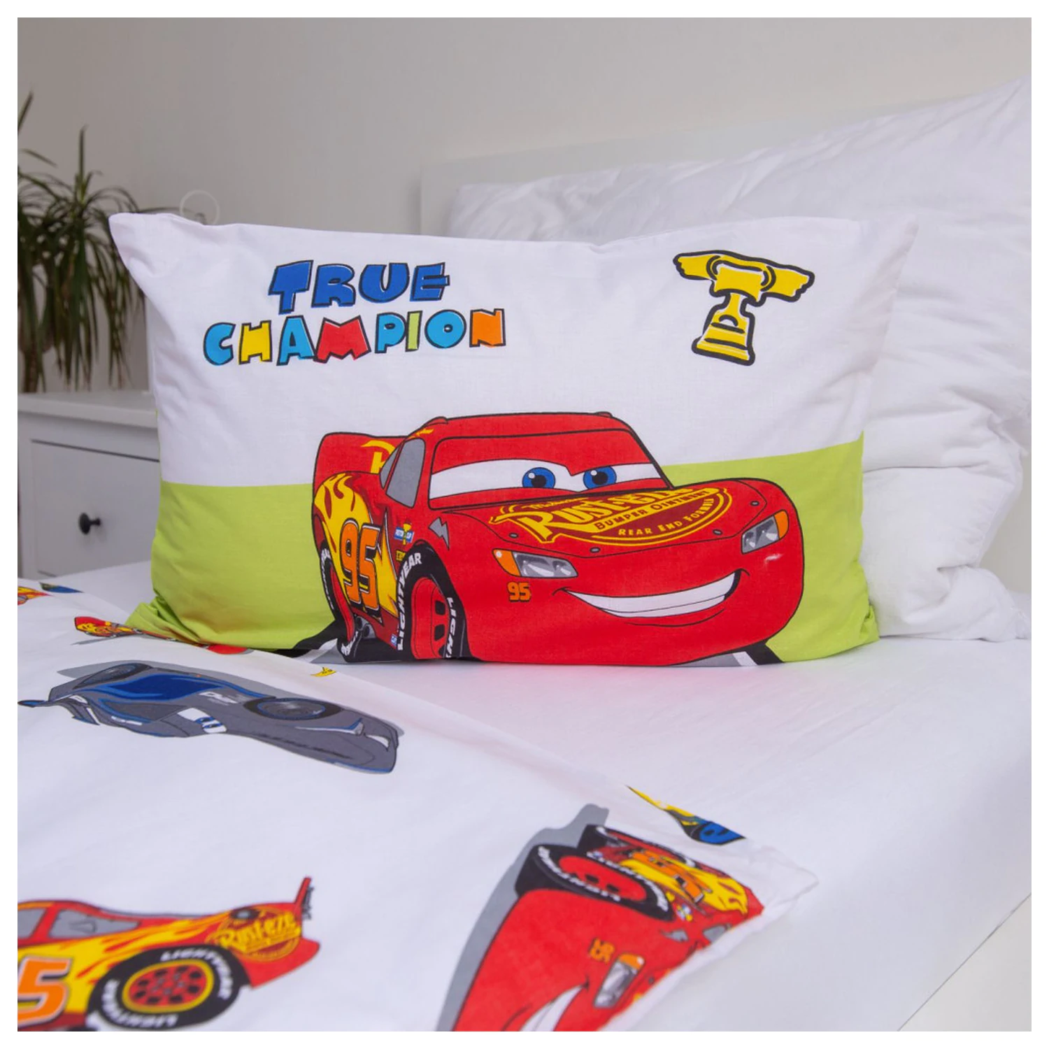 Disney Cars Champion Dětský povlak na přikrývku pro batolata a předškoláky fotografii produktu