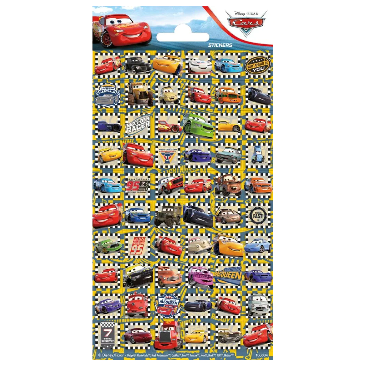 Disney Cars Rychlá nálepka fotografii produktu