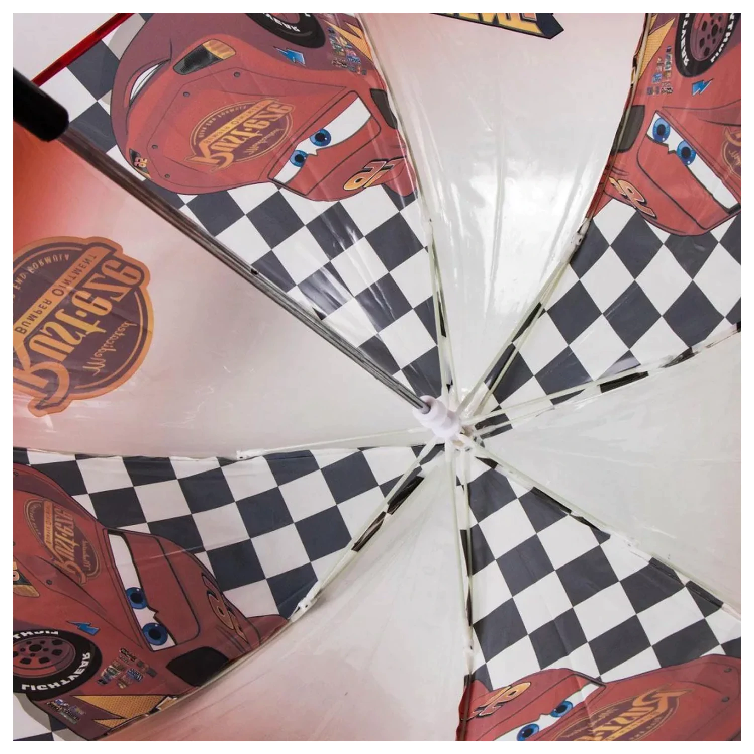 Disney Cars Flag Dětský průhledný deštník fotografii produktu