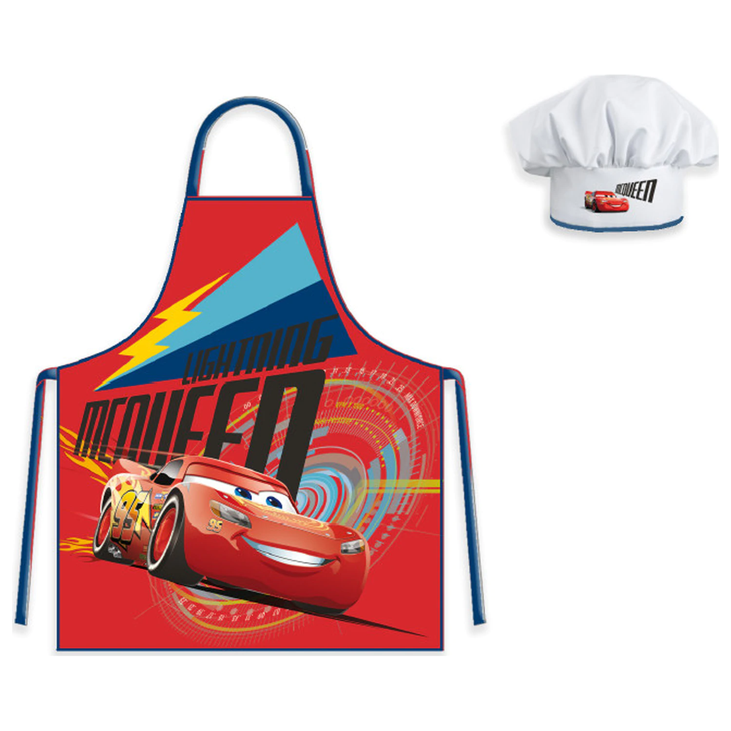 Disney Cars Lightning dětská zástěra, 2dílná sada fotografii produktu