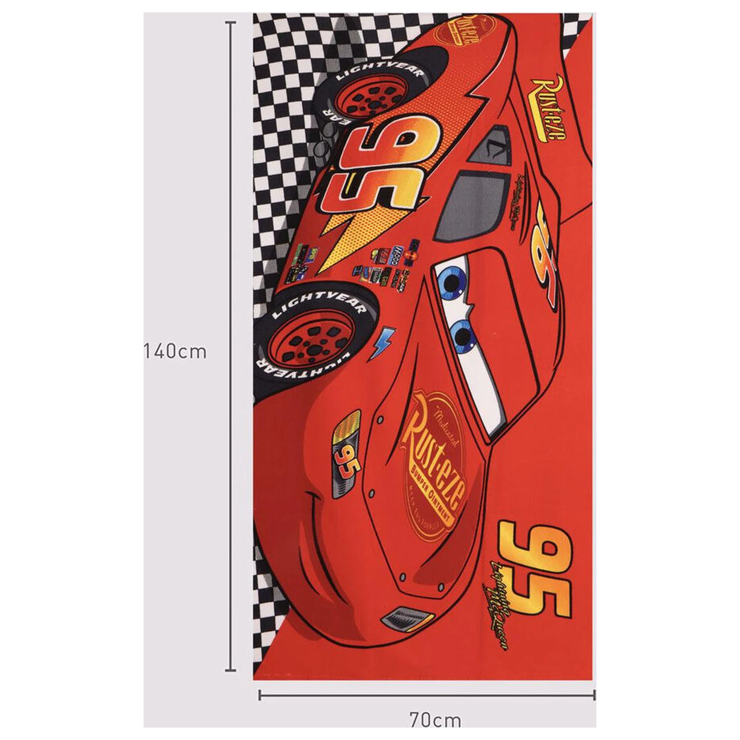 Disney Cars plážová osuška z mikrovlákna fotografii produktu