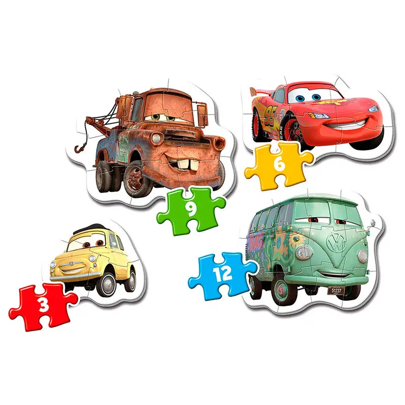 Disney Cars Moje první puzzle 3-6-9-12 dílků fotografii produktu