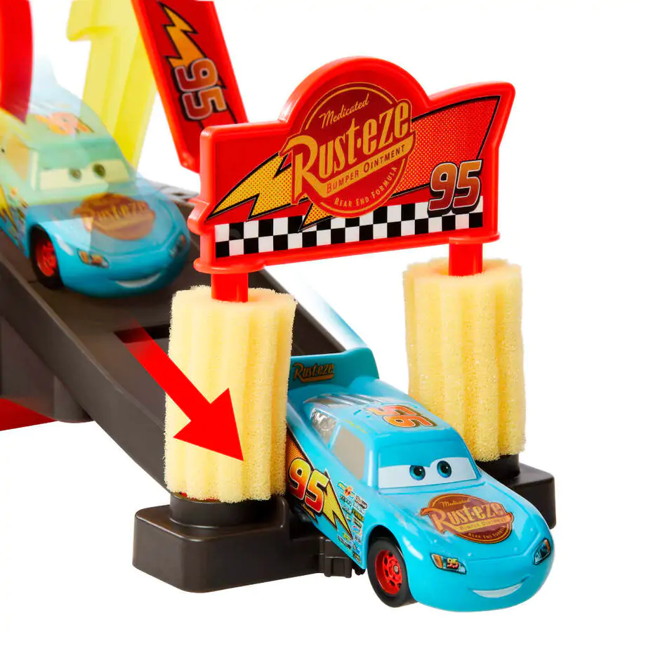 Disney Cars Závodní Připraven mycí linka Playset fotografii produktu