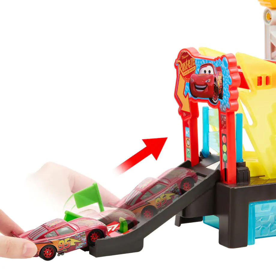 Disney Cars Závodní Připraven mycí linka Playset fotografii produktu