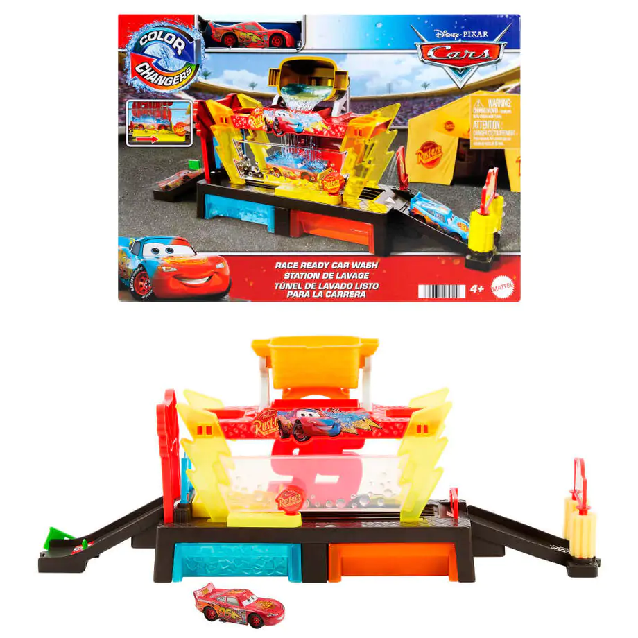 Disney Cars Závodní Připraven mycí linka Playset fotografii produktu