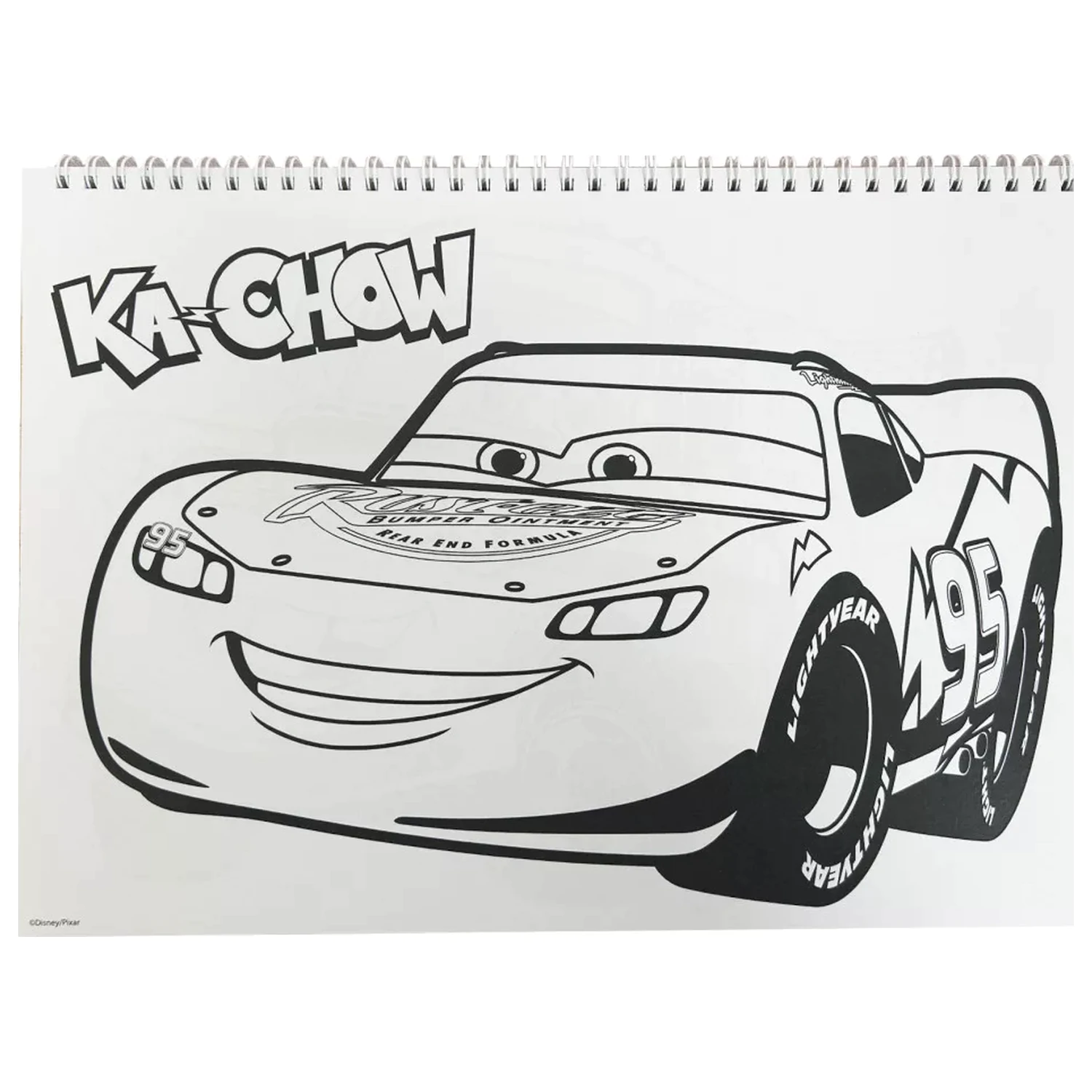 Disney Cars Roaring A/4 Spirálový skicák 40 listů se samolepkami fotografii produktu