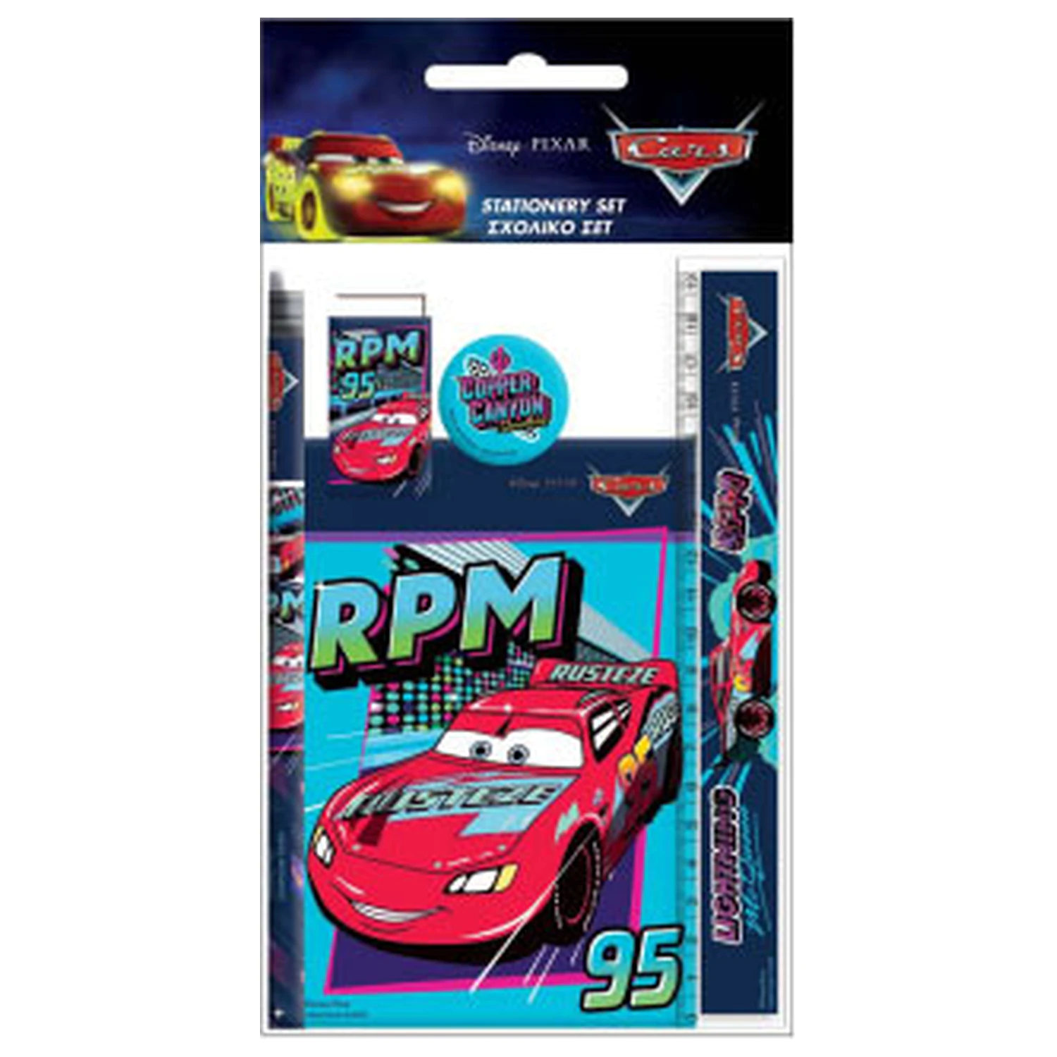 Disney Cars RPM Papírnická sada 5 kusů fotografii produktu