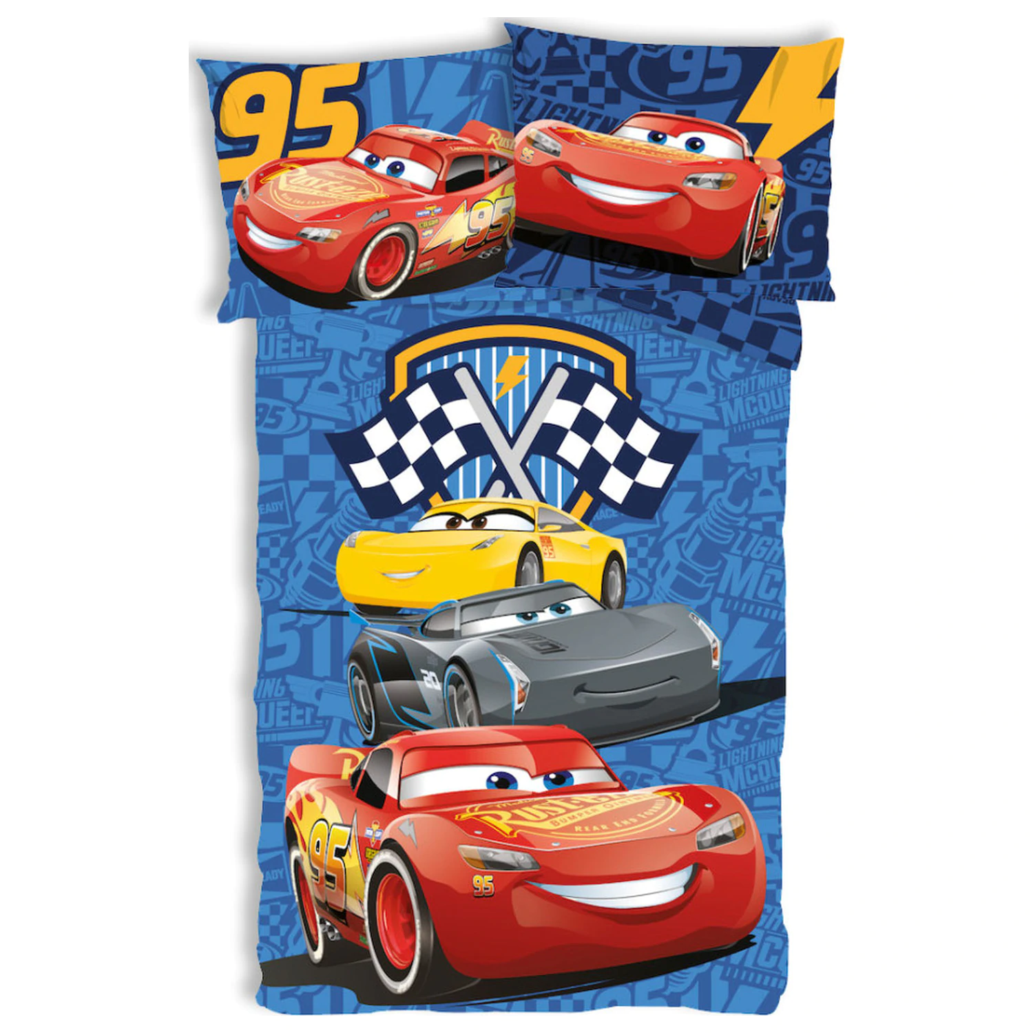 Disney Cars Track Stars dětský batolecí povlak na peřinu fotografii produktu